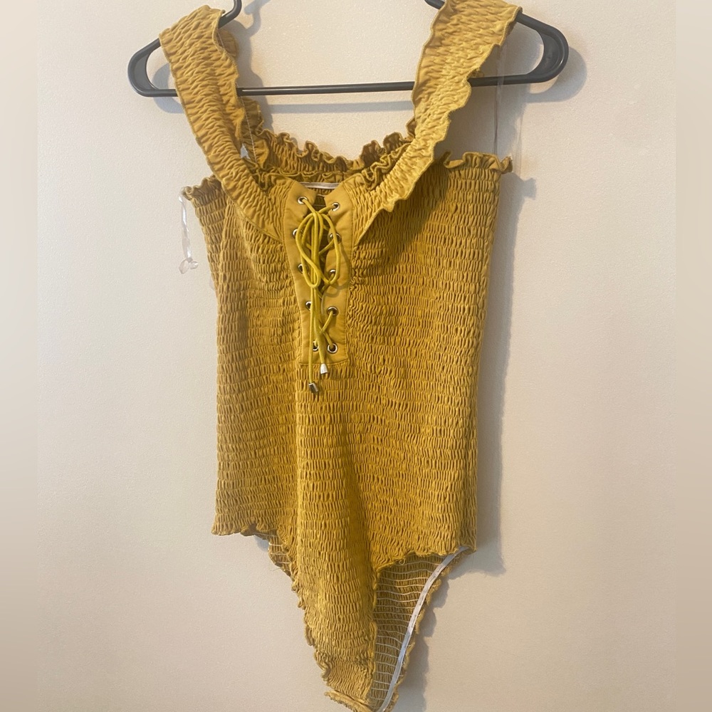 Super cute tie up bodysuit